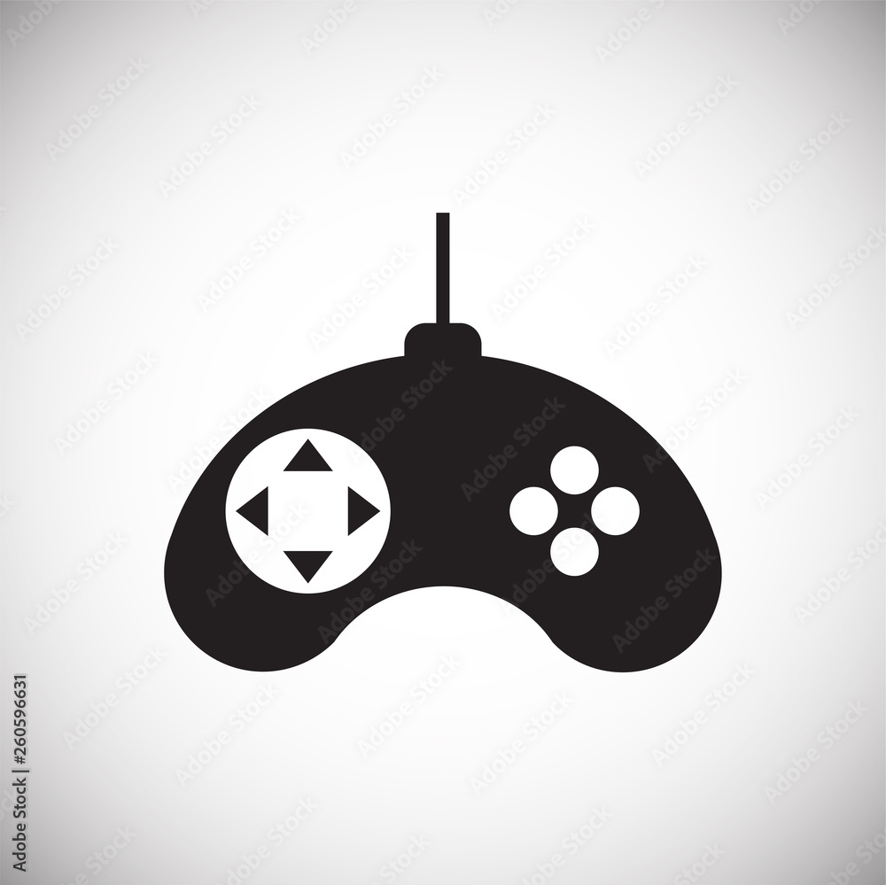 Poster gaming icon on background for graphic and web design. simple vector sign. internet concept symbol fo