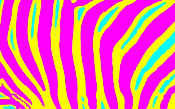 Zebra Animal Print Colored