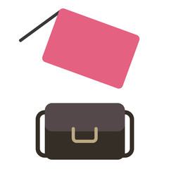 Purse flat illustration