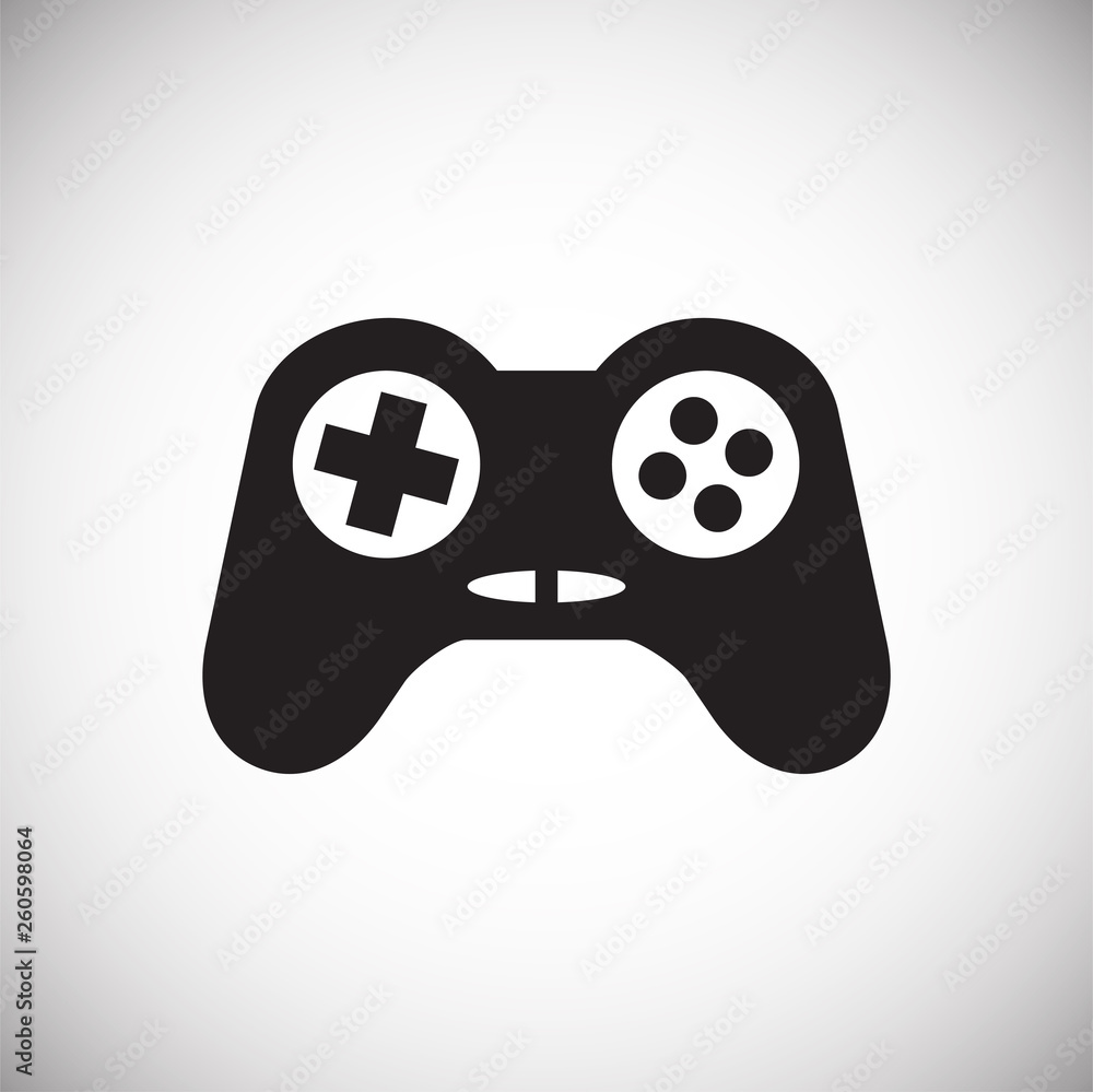 Poster gaming icon on background for graphic and web design. simple vector sign. internet concept symbol fo