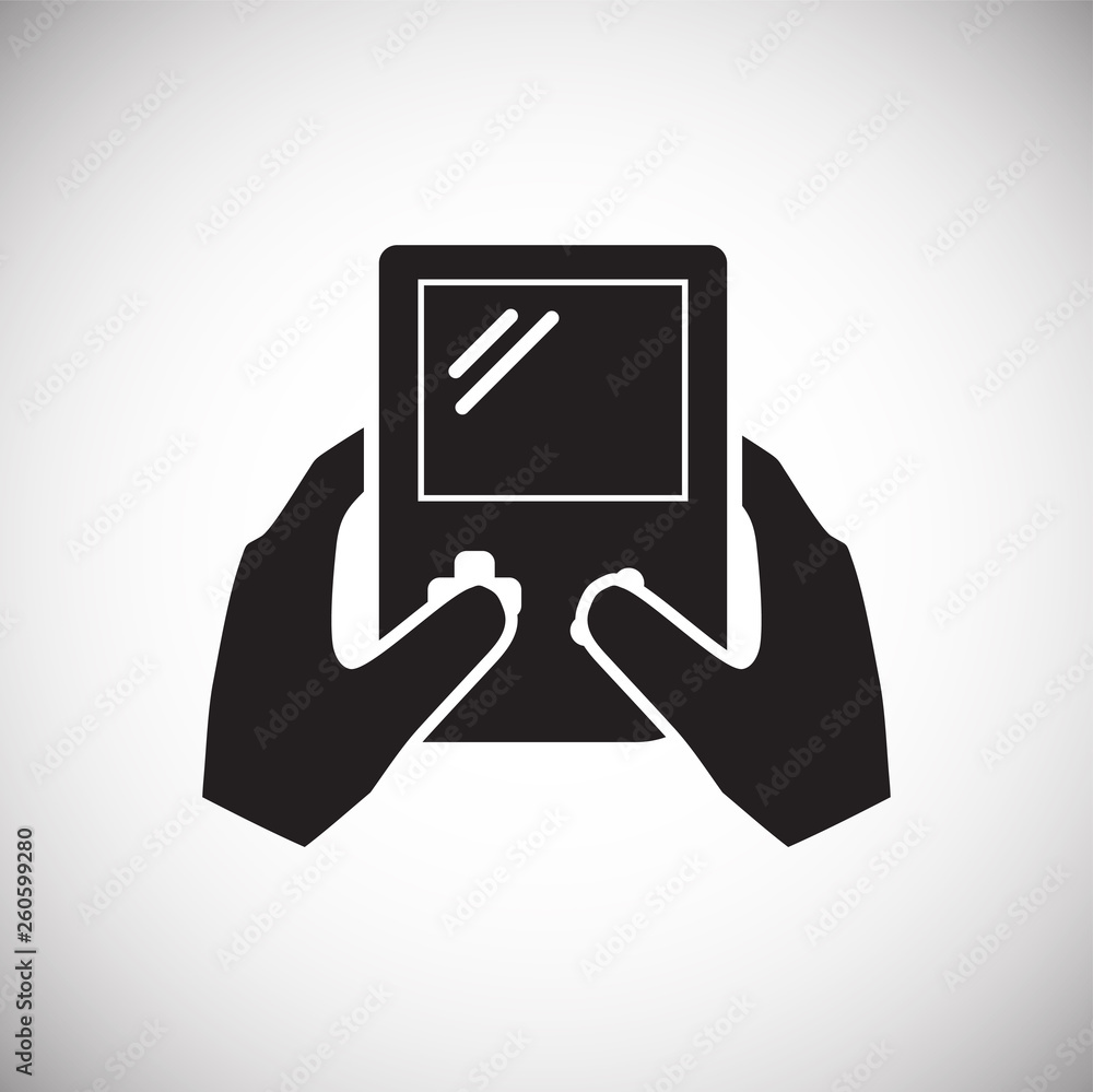 Poster gaming icon on background for graphic and web design. simple vector sign. internet concept symbol fo