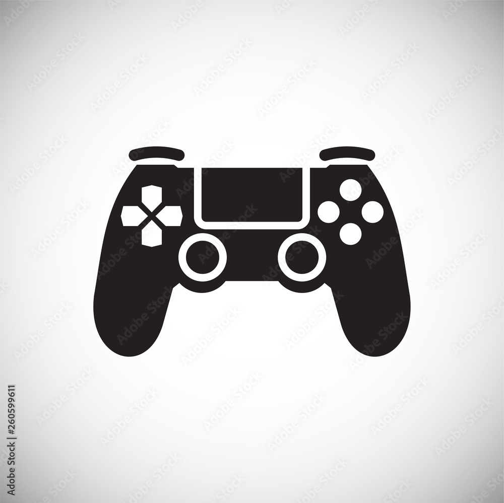 Poster gaming icon on background for graphic and web design. simple vector sign. internet concept symbol fo