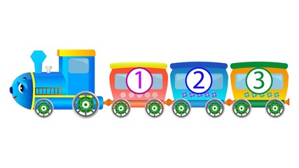 Toy train in vector