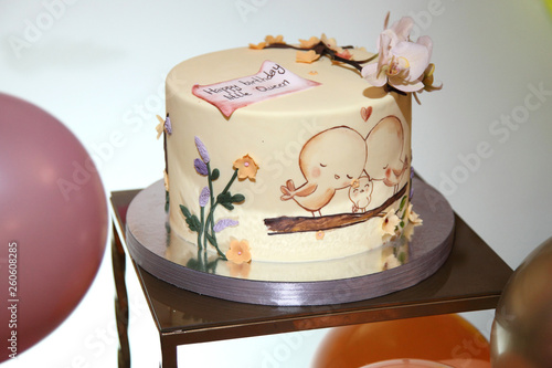 Birthday Cake Birthday Cake For A Childs Stock Photo And Royalty