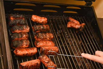 raw meat ,mici, mititei meat rolls