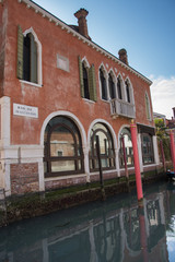 Fototapeta na wymiar canal (Rio del Malcanton) in Venice,Italy, 2019
