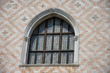 Obraz premium Architectural detail of Doge's palace in Venice,ITALY,2019