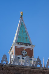 Campanila bell tower at piazza San Marco in Venice,Italy,2019