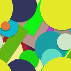 Flat material design - Creative vector trend seamless