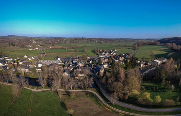 Fototapeta premium Viance (Corrèze, France) - Vue aérienne
