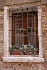 Venice , Italy,architectural details, old window , 2019