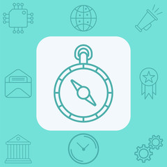 Obraz premium Compass vector icon sign symbol