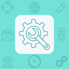 Configuration vector icon sign symbol