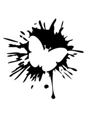 schmetterling graffiti farb klecks spritzer farbe tropfen silhouette insekt flügel fliegen frühling schön hübsch logo design cool