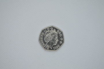 coin on white background