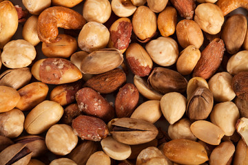 Fototapeta premium cereal . snack nuts background