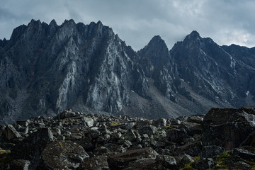 Fototapeta na wymiar Tunkinskie loaches in mountains Eastern Sayan