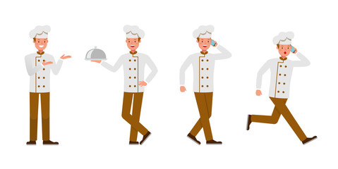 Chef character vector design