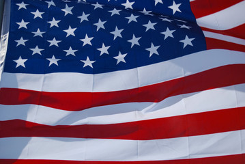 american flag close up