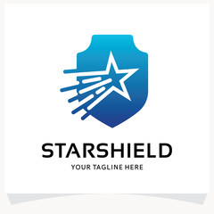 Star Shield Logo Design Template Inspiration