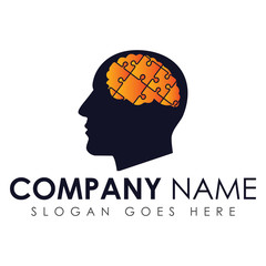 Puzzle Brain logo,this brain logo for psychology/health related company. this is high resolution,creative and unique logo.you can use this logo for your company and website.this is print ready logo.