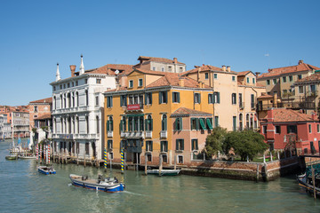 Fototapeta na wymiar Venice city center - ,201s and medieval buildings of the San Marco district ,2019