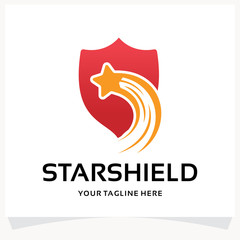 Star Shield Logo Design Template Inspiration