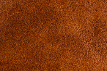 Texture of the natural brown leather for background