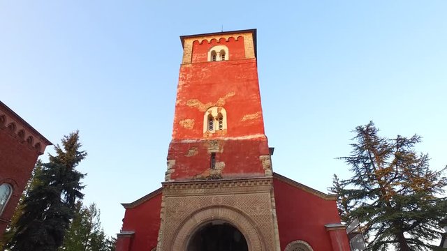 Zica Monastery Near Kraljevo in Serbia, Old Historic Monument and Landmark from Serbian History