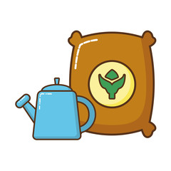 gardening tools isolated icon