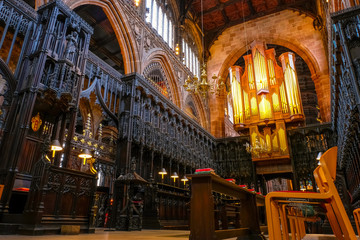 Manchester Cathedral in Manchester, UK