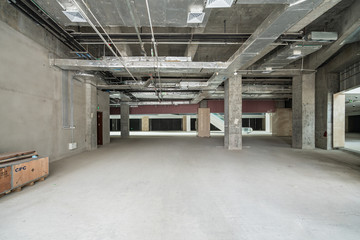 construction site building with cement material structure