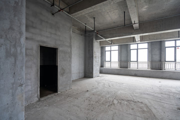 construction site building with cement material structure