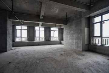 construction site building with cement material structure