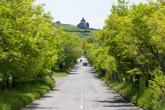 Sevan, Armenia - Jun 07 2018- Sevanavank Monastery. a famous Historic site in Sevan, Gegharkunik, Armenia.