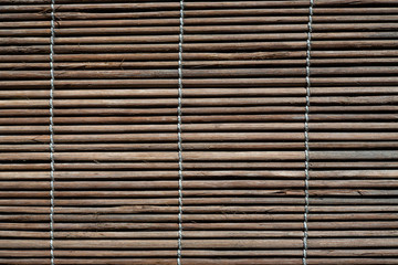 Old bamboo wood blind window texture, Abstract seamless background, Asian decorating home
