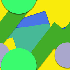 Flat material design - Creative vector trend seamless