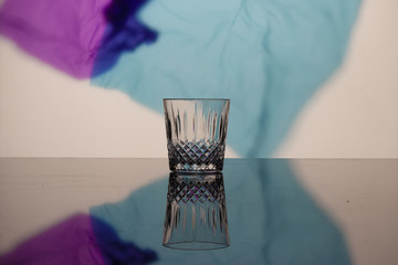 glass on table