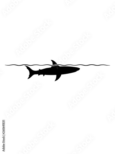 Hai Flosse Angriff Attacke Gefährlich Jäger Schwimmen Tauchen Wasser  Unterwasser Meer Räuber Fressen Gefährlich Clipart Design Art Poster |  A-Style-o-Mat-Design