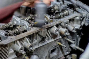 Fototapeta na wymiar engine of a car