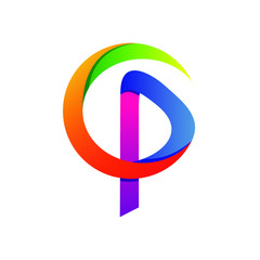 Letter C and P Logo Vector