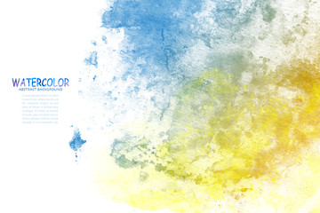 Watercolor hand painted abstract texture background copy space.