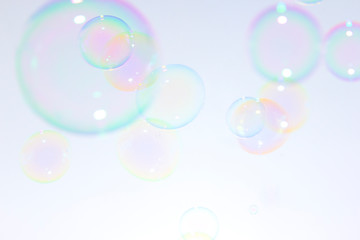 colorful soap bubbles abstract background.