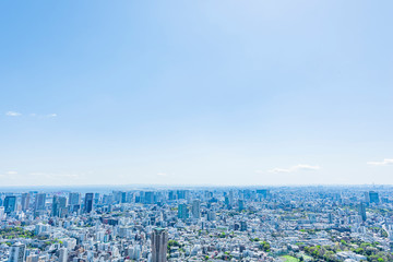 春の東京風景 Tokyo city skyline , Japan