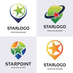 Collection of Star Point Logo Design Template Inspiration