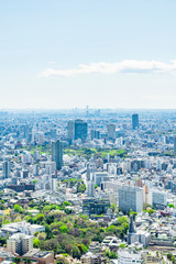 春の東京風景 Tokyo city skyline , Japan