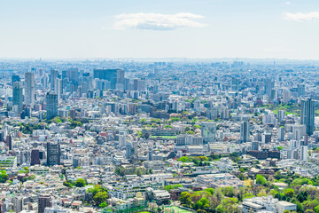 春の東京風景 Tokyo city skyline , Japan