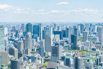 Obraz premium 春の東京風景 Tokyo city skyline , Japan