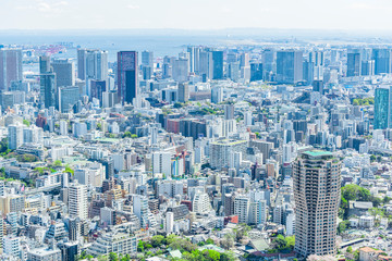 春の東京風景 Tokyo city skyline , Japan