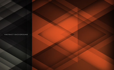 Abstract orange geometric strip pattern background. 